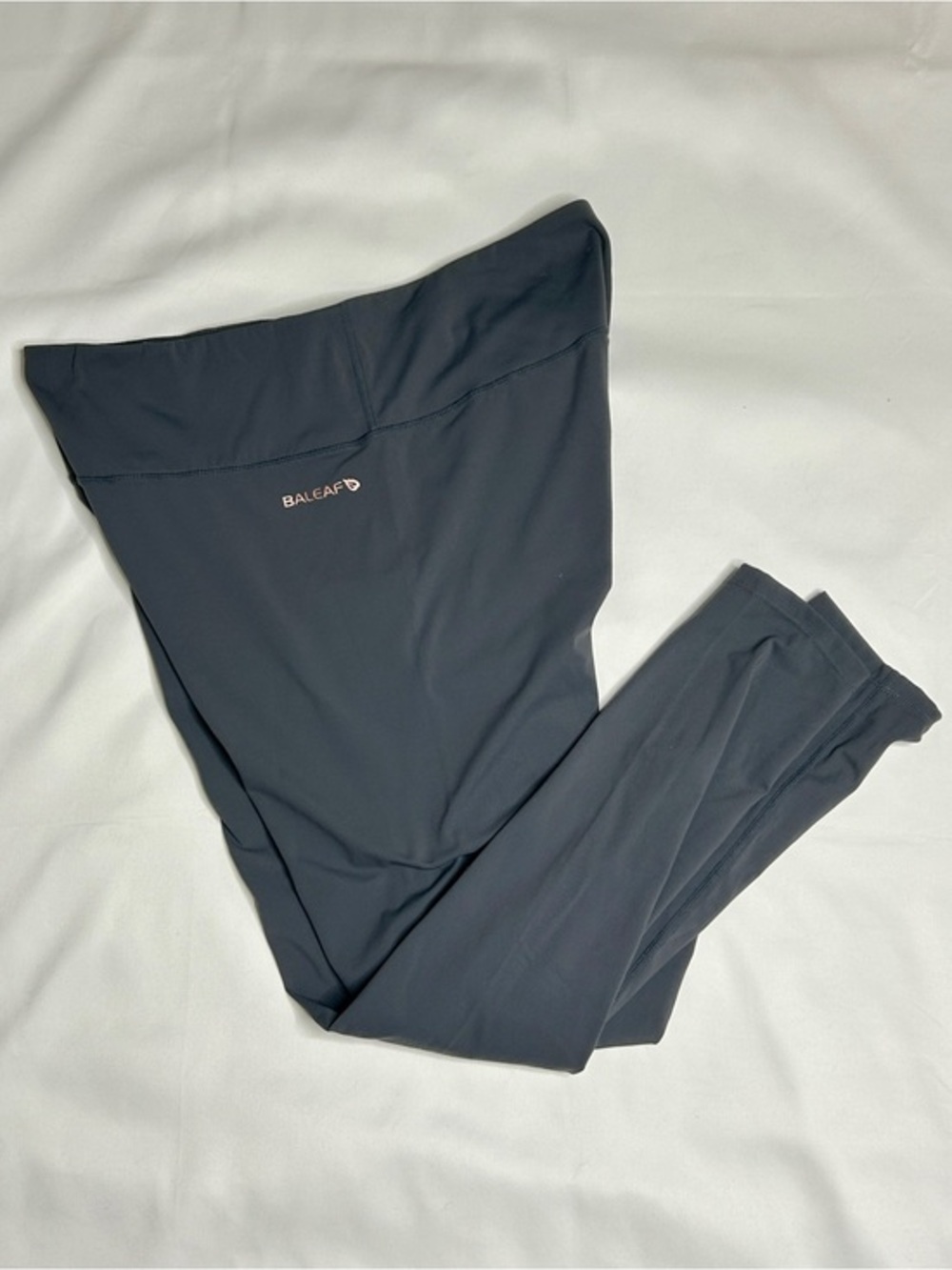 Baleaf Gray High-Waist Active Leggings Athletic Yoga Workout Pants 2XL
